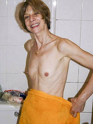 mature short hair small tits hard nipples