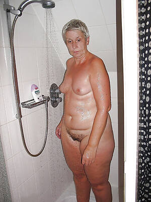 mature woman taking shower free porn photo