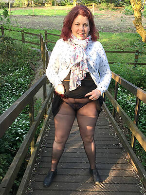 real chubby pantyhose mature outdoor