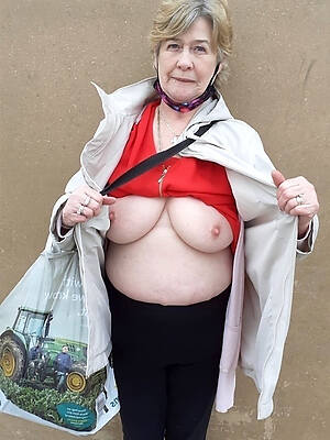 granny 60 plus outdoor in public